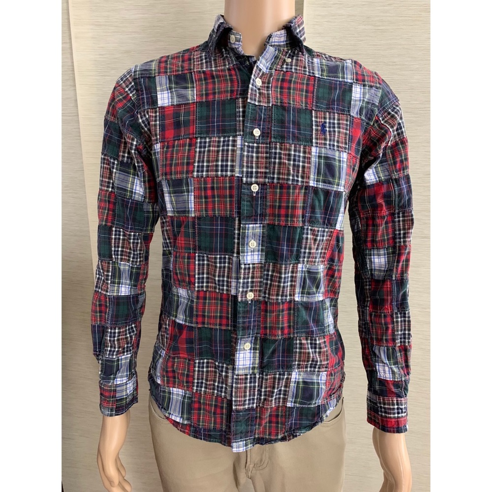 Ralph Lauren Custom Fit Tartan check button down shirt size Small